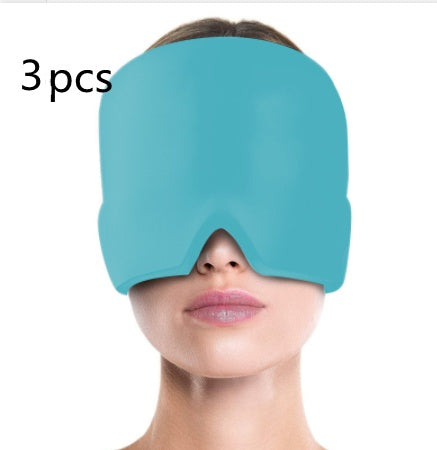 Gel Compress Eye Mask Wrap Headache Relief for Migraines, Stress, and Tension