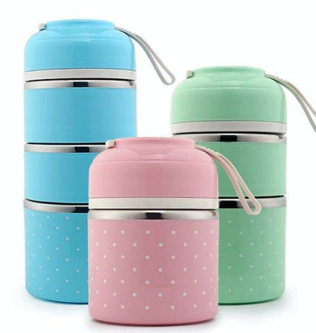 Portable Multi Tier Stainless Steel Lunch Box