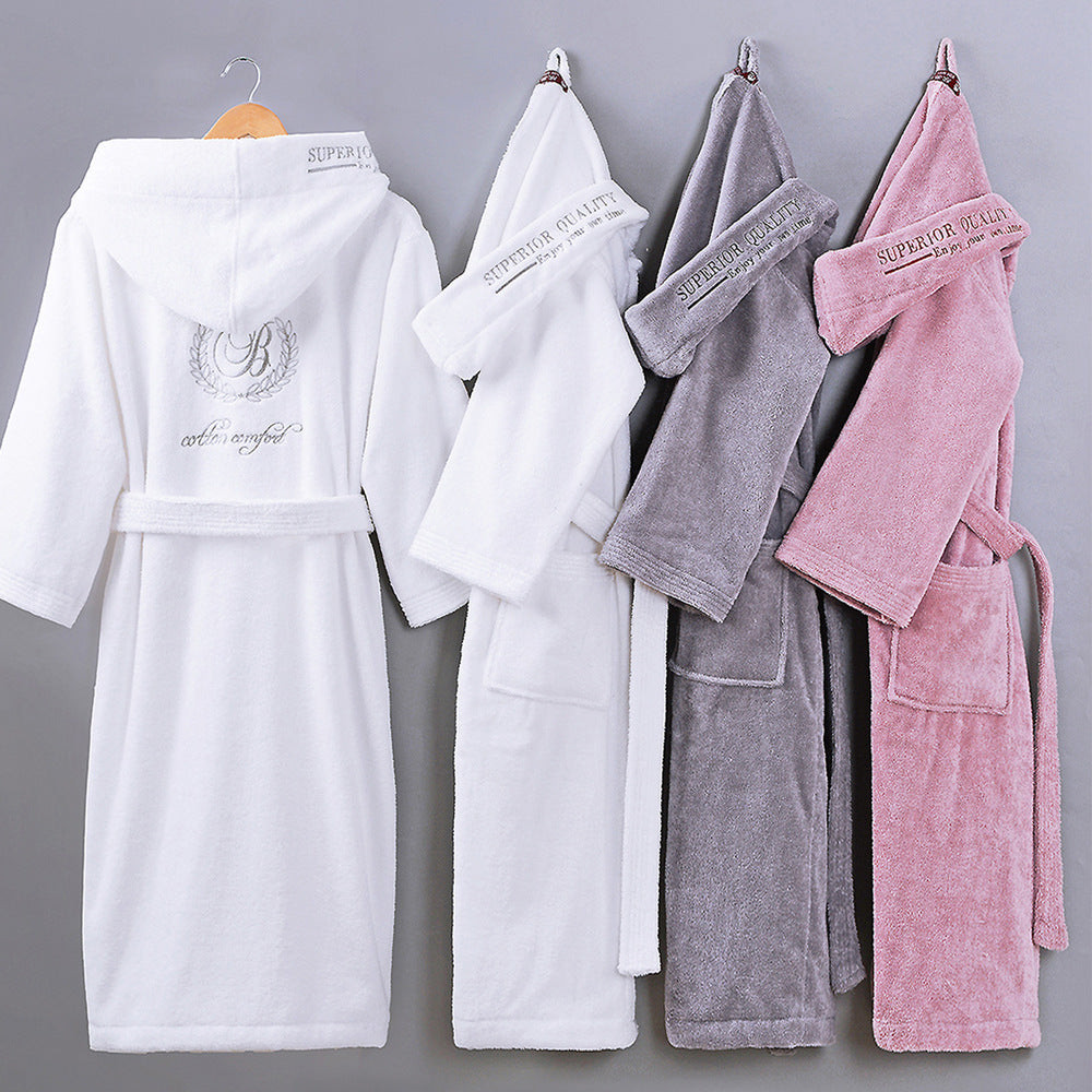 Hooded Cotton Hotel Robe