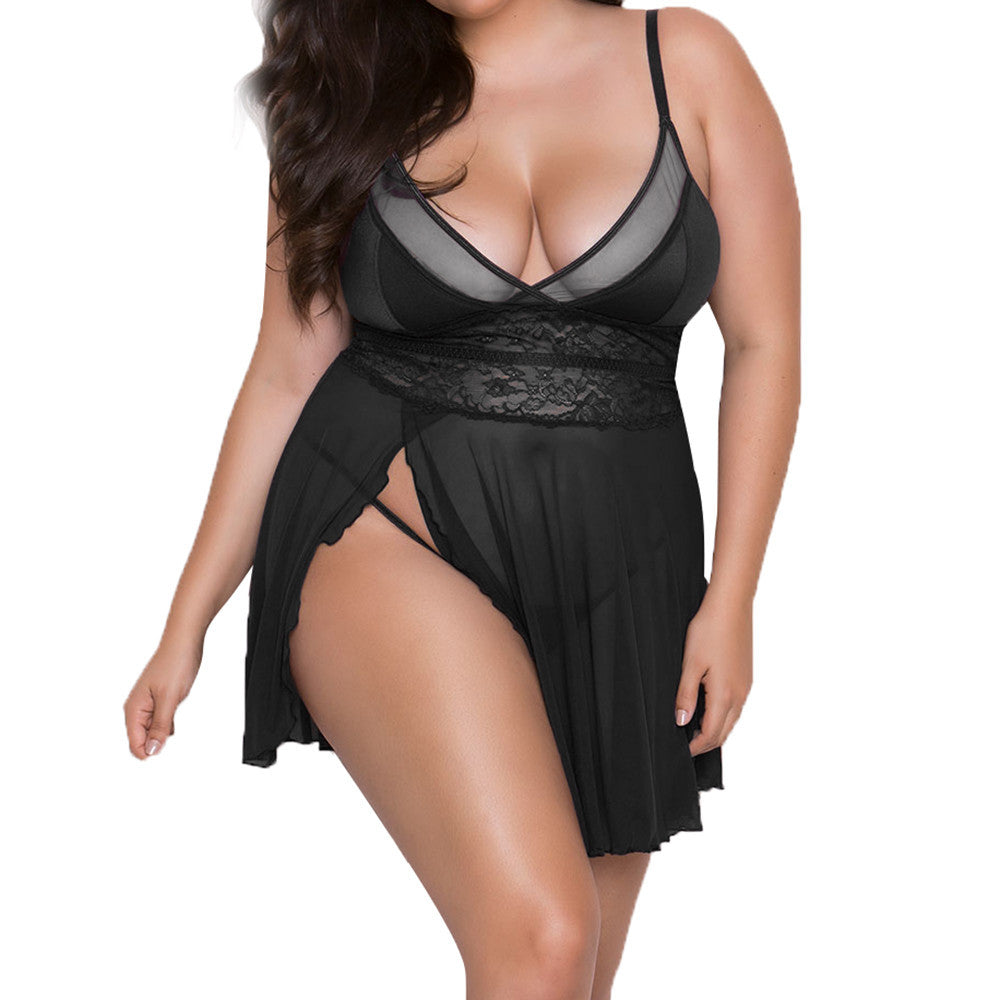 Plus Size Women's Sexy Nightdress Pajamas