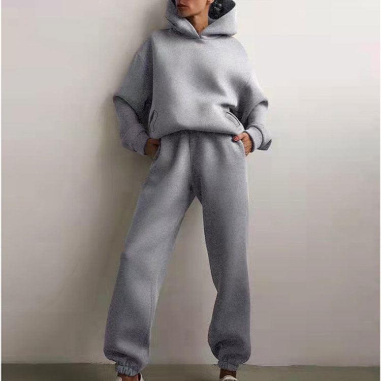 Relaxed Fit Hoodie and Sweatpants Set