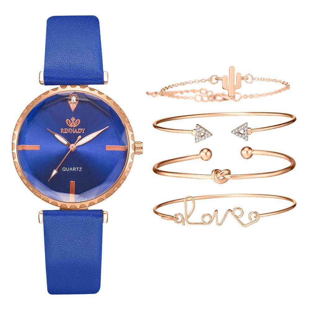 Classic quartz watch female watch bracelet combination set
