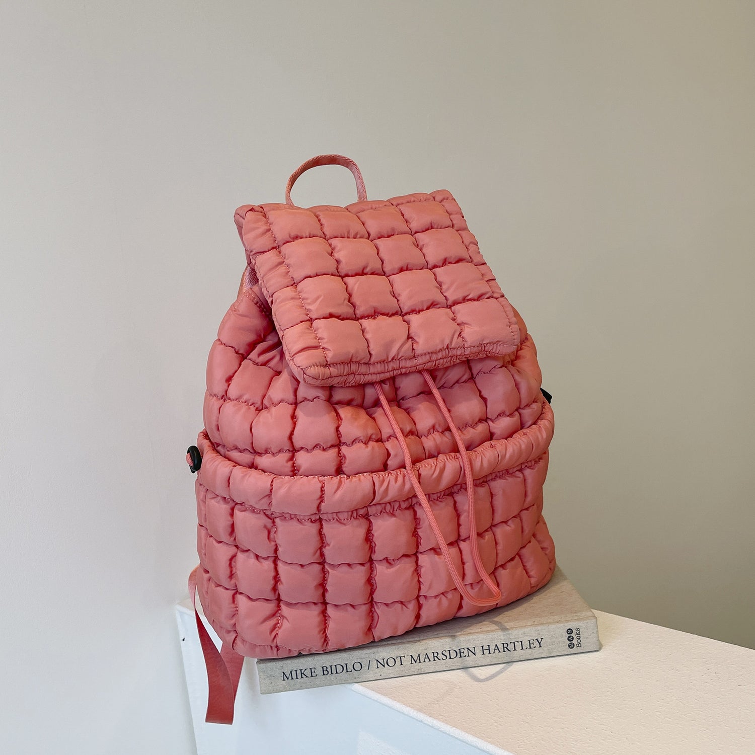 Quilted Puffy Backpack Travel Pack for Women