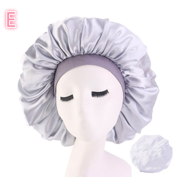 Satin Silk Beauty Bonnet Sleep Night Hair Cap