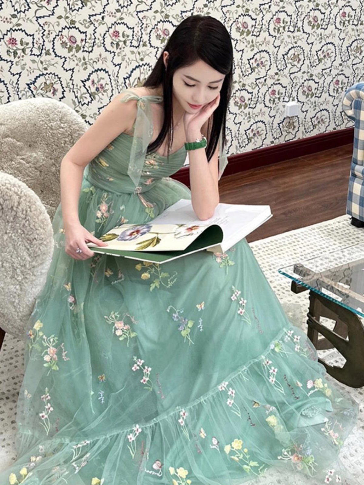 Women's Gentle Retro Romantic Tea Break Dress