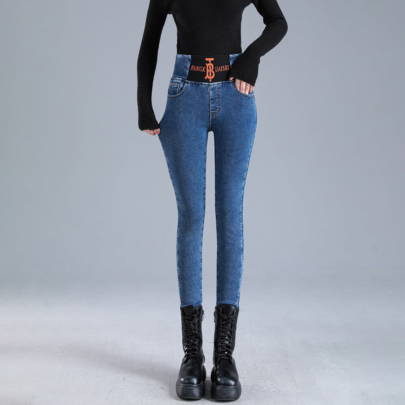 Winter Fleece Leggings Thick Velvet Jeans