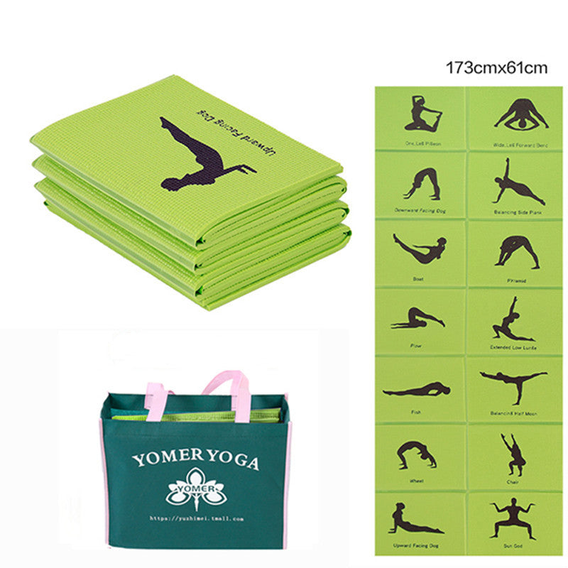 Illustrated Yoga Positions Yoga Mat