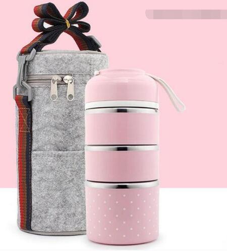 Portable Multi Tier Stainless Steel Lunch Box