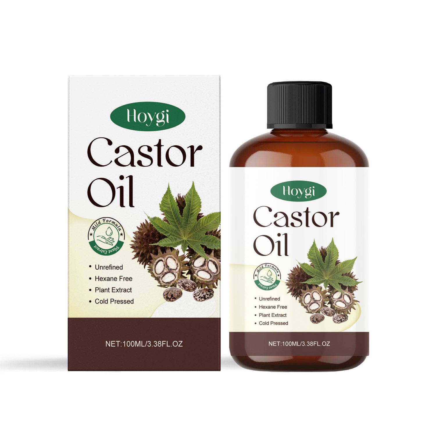 Organic Castor Oil Body Skin Nourishing And Moisturizing Eyebrow Hair Moisturizing Massage Treatment Oil