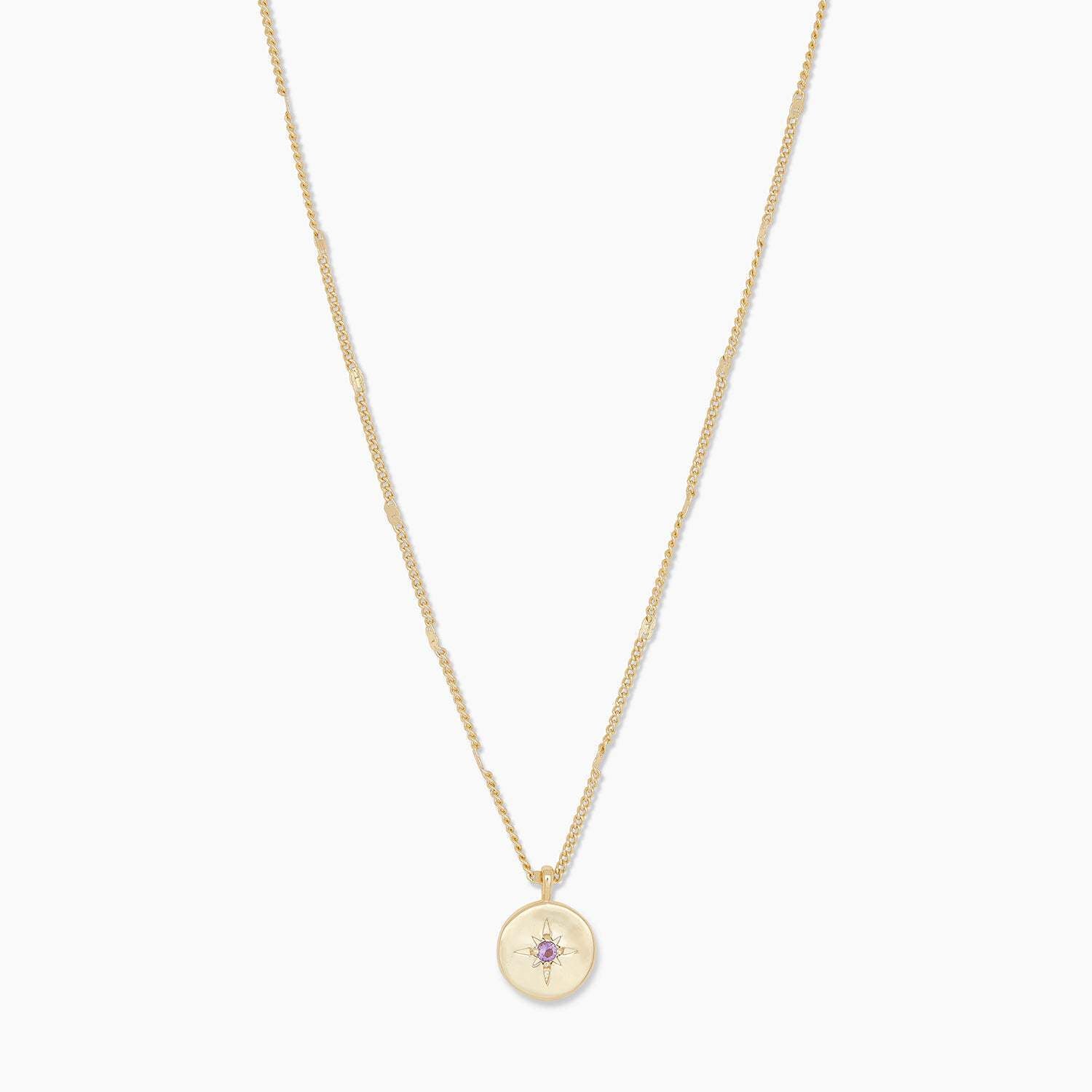 Gold Plated Birthstone Necklace