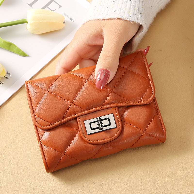 Classic Quilted Wallet Clutch