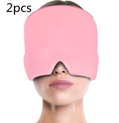 Gel Compress Eye Mask Wrap Headache Relief for Migraines, Stress, and Tension