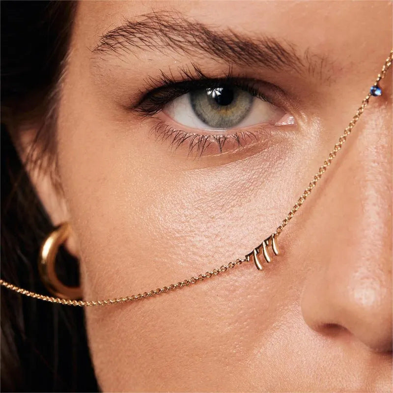 Stainless Steel Angel Digital Diamond Pendant Necklace