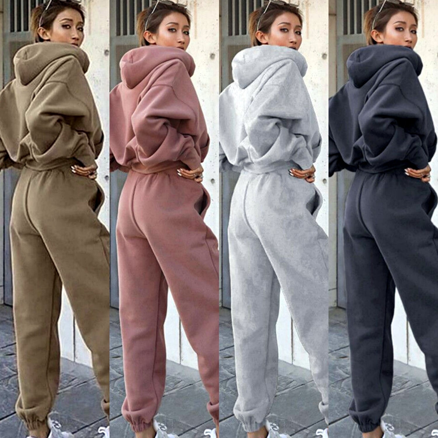 Women's Casual Hoodie and Sweatpants Set
