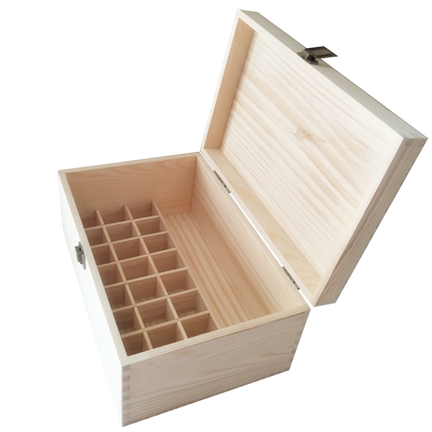 Essential Oil Storage Box Wooden Box 24 Compartments