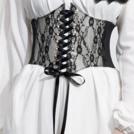 Front Lace-up Lace Corset Belt