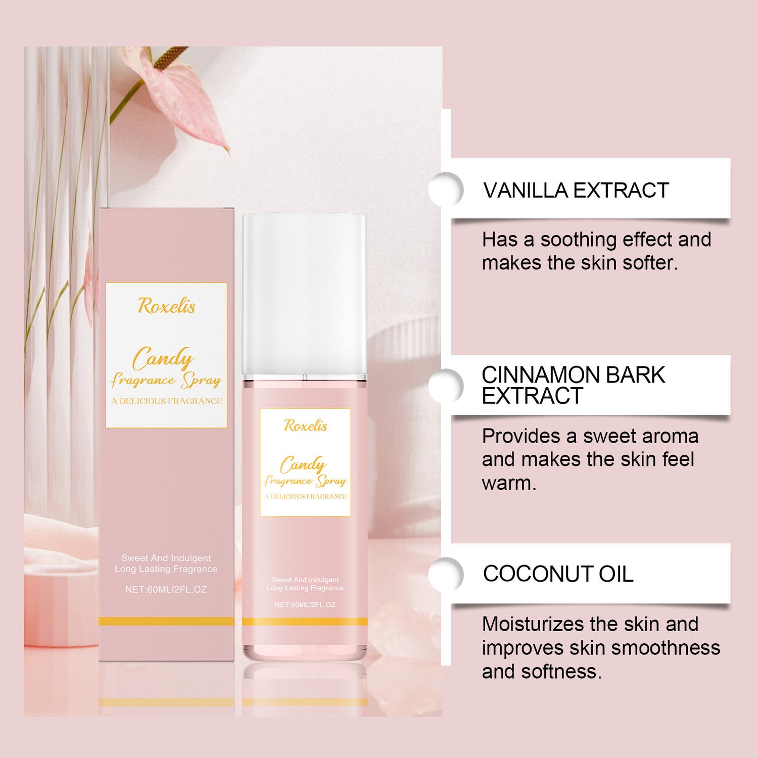 Candy Fragrance Spray Long-lasting Natural Mild