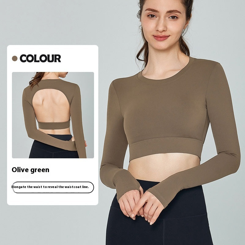 Semi-fixed Cup Running Fitness Skinny Exercise Top