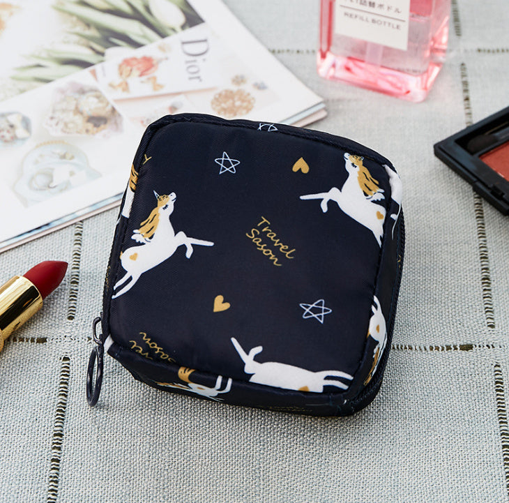 Portable mini cosmetic bag
