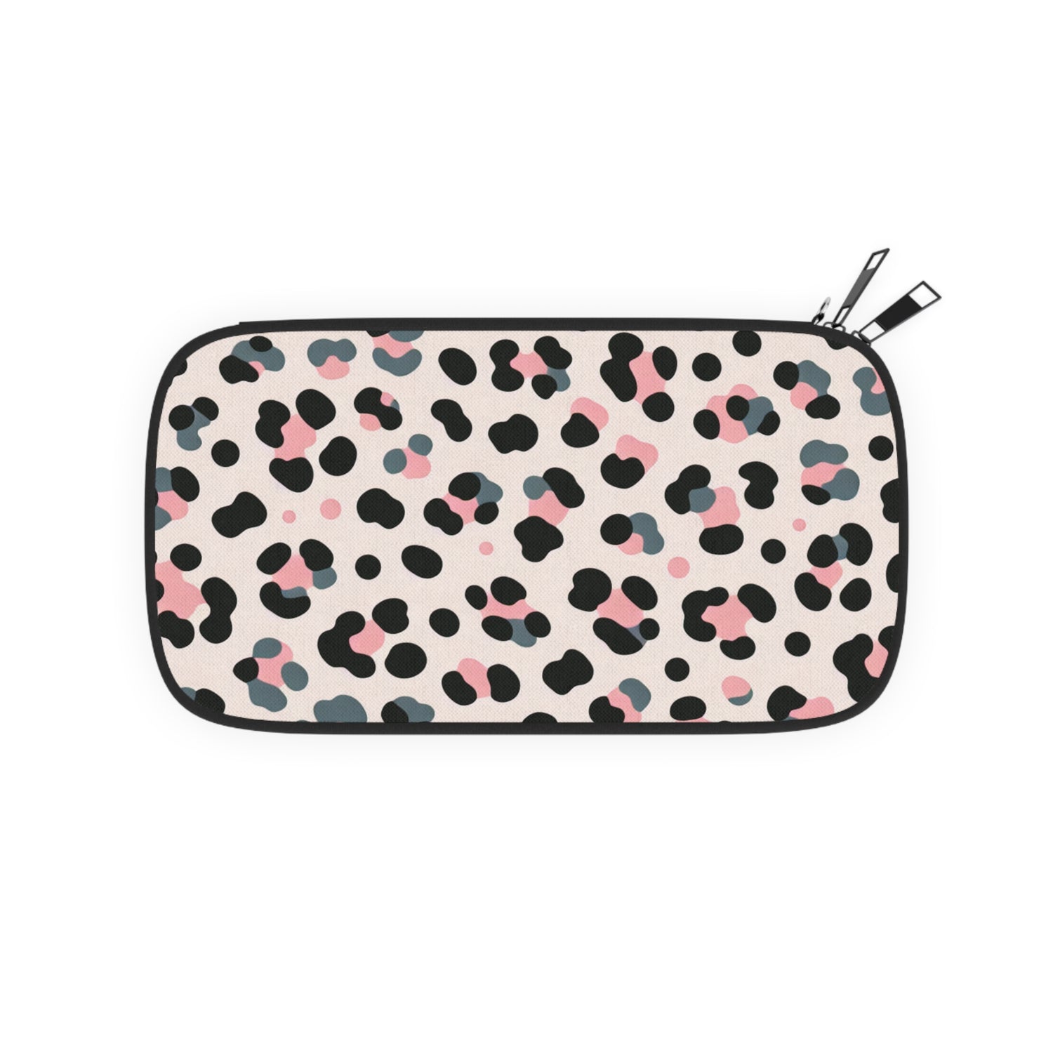 Pink Grey Leopard Passport Wallet