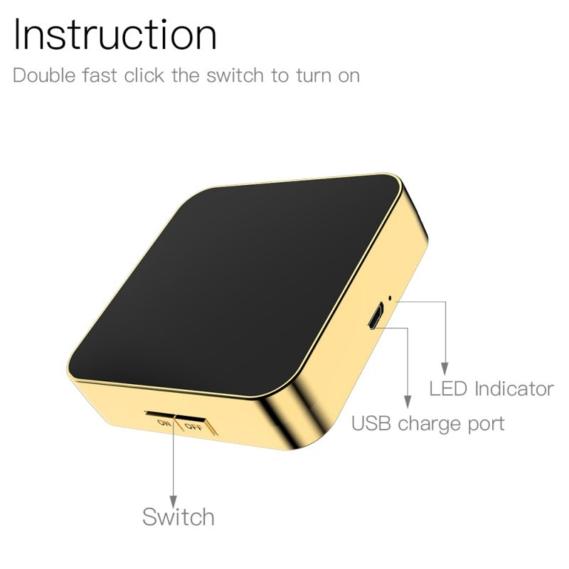 Illuminated Compact Mirror with Magnification