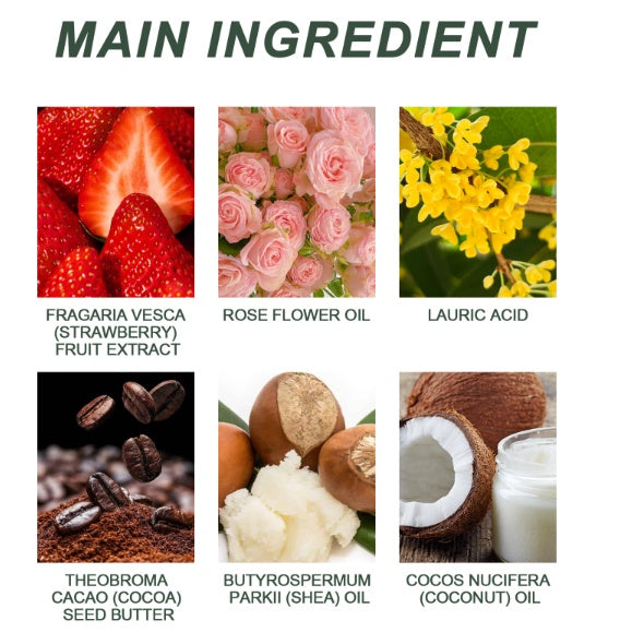 WoodSleep Strawberry Scented Soap Gentle Cleansing, Deodorizing Body Care Soap For Women's Intimate Parts