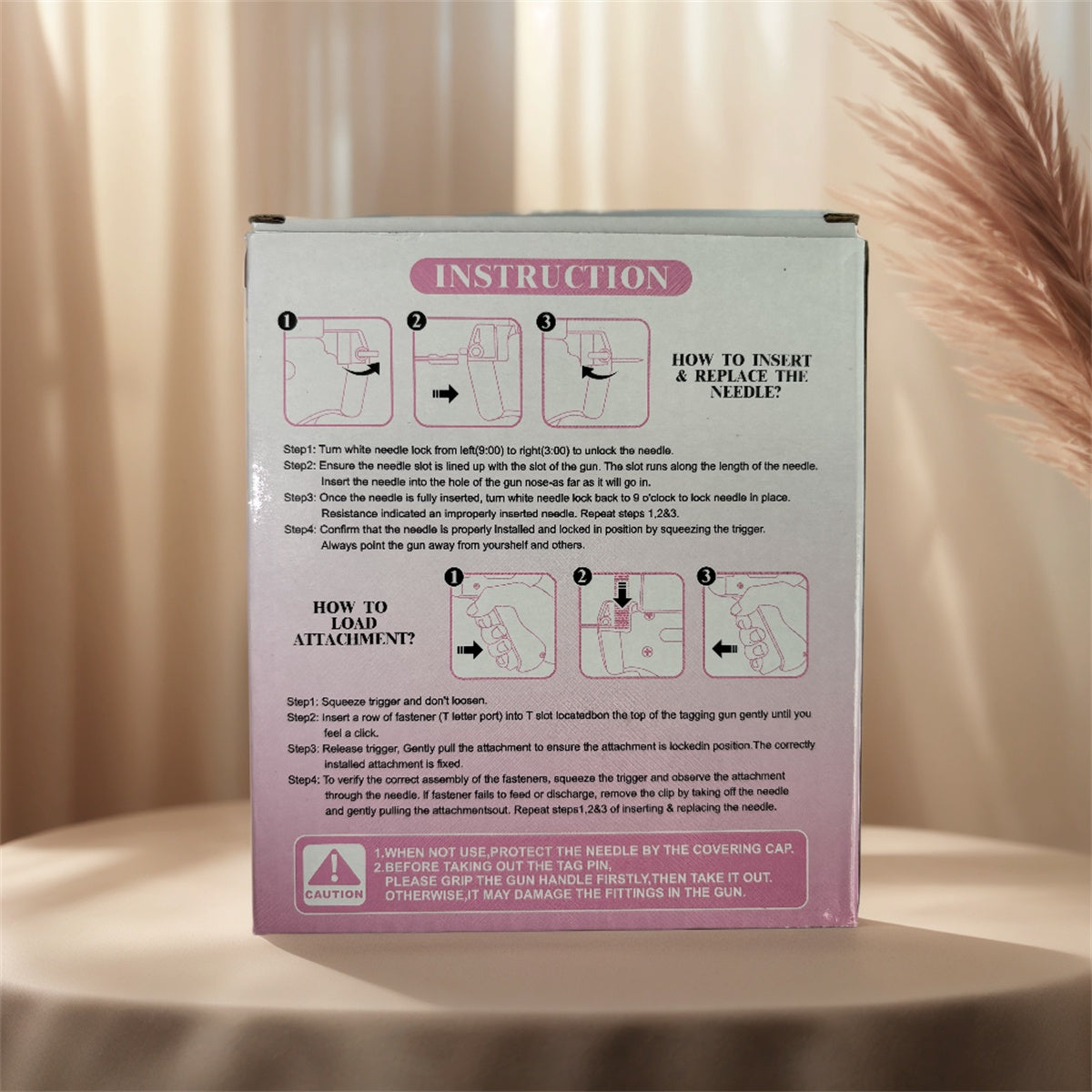 Quick Clothing Fixer, 1 Count Handheld Tag Attacher Gun With 5 Counts Needles & 1000pcs Barbs Fasteners, Sewing Craft Kit For Retail Hang Price Fabric