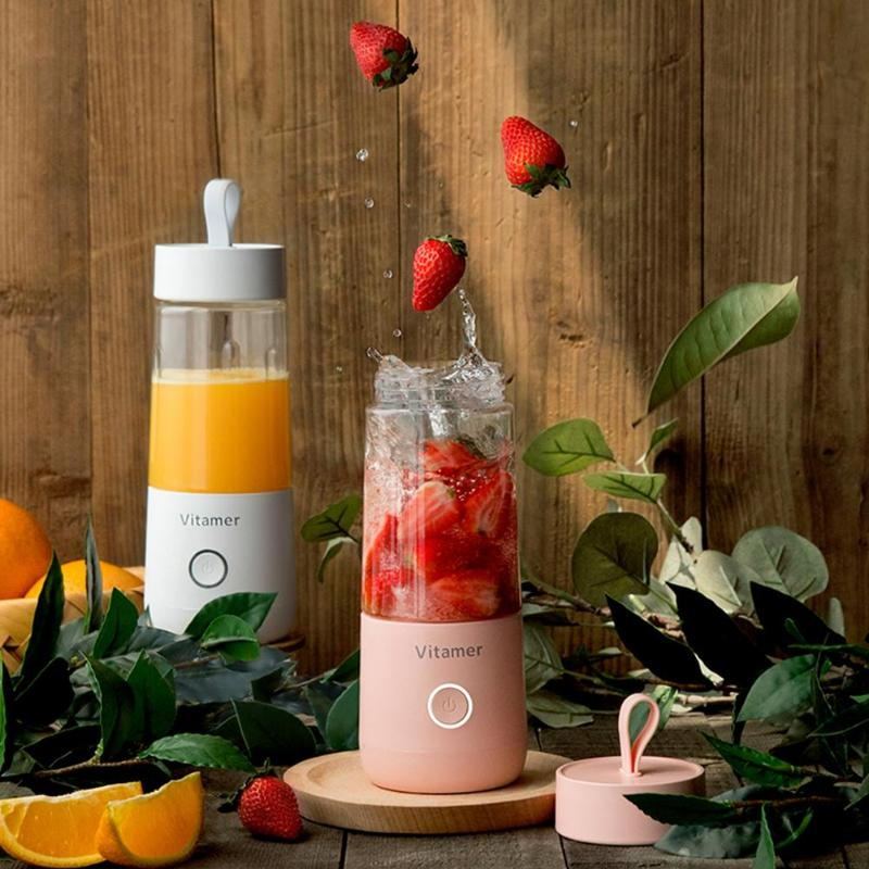 Portable Blender Juicer Electric USB Rechargeable Mixer Smoothie Slushy Cup Juice Blender Bottle 350ml