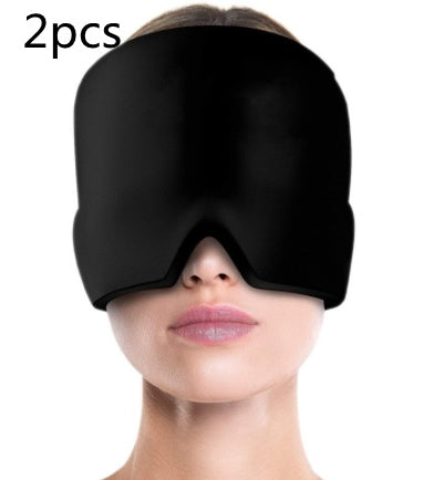 Gel Compress Eye Mask Wrap Headache Relief for Migraines, Stress, and Tension