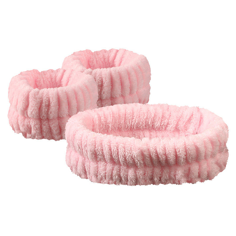 Hair Band & Wrist Cuffs Wash Set