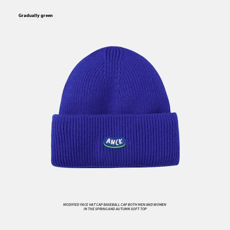 Beige Woolen Cap Women's Hat Ins