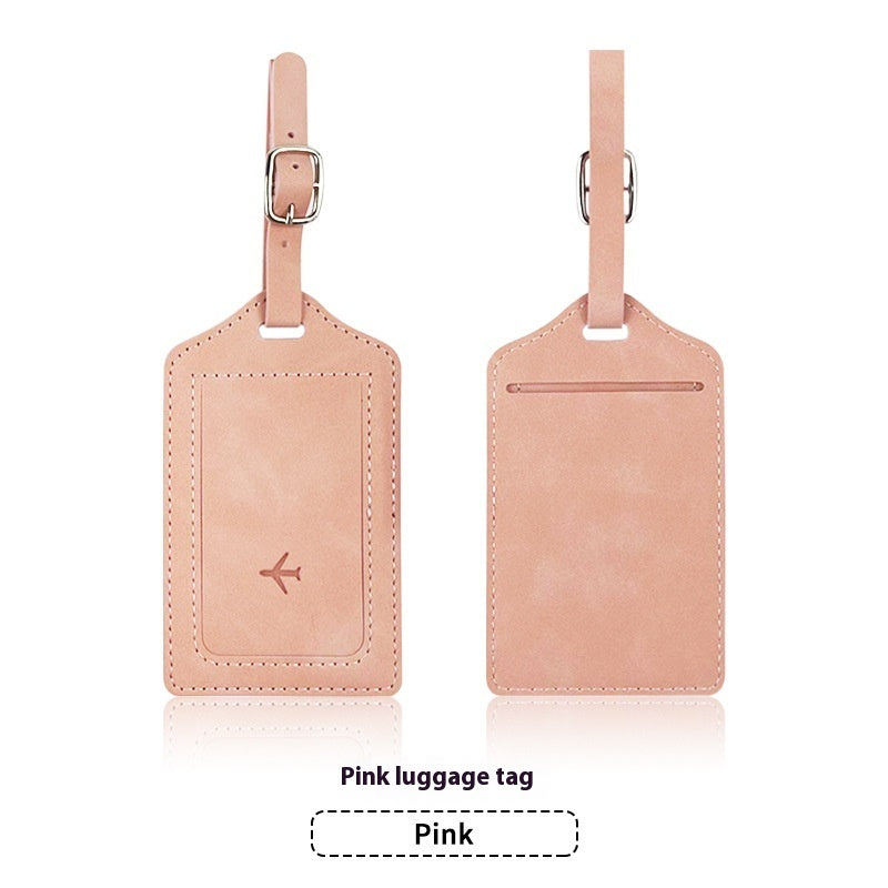Leather Passport RFID Cover & Luggage Tag Set