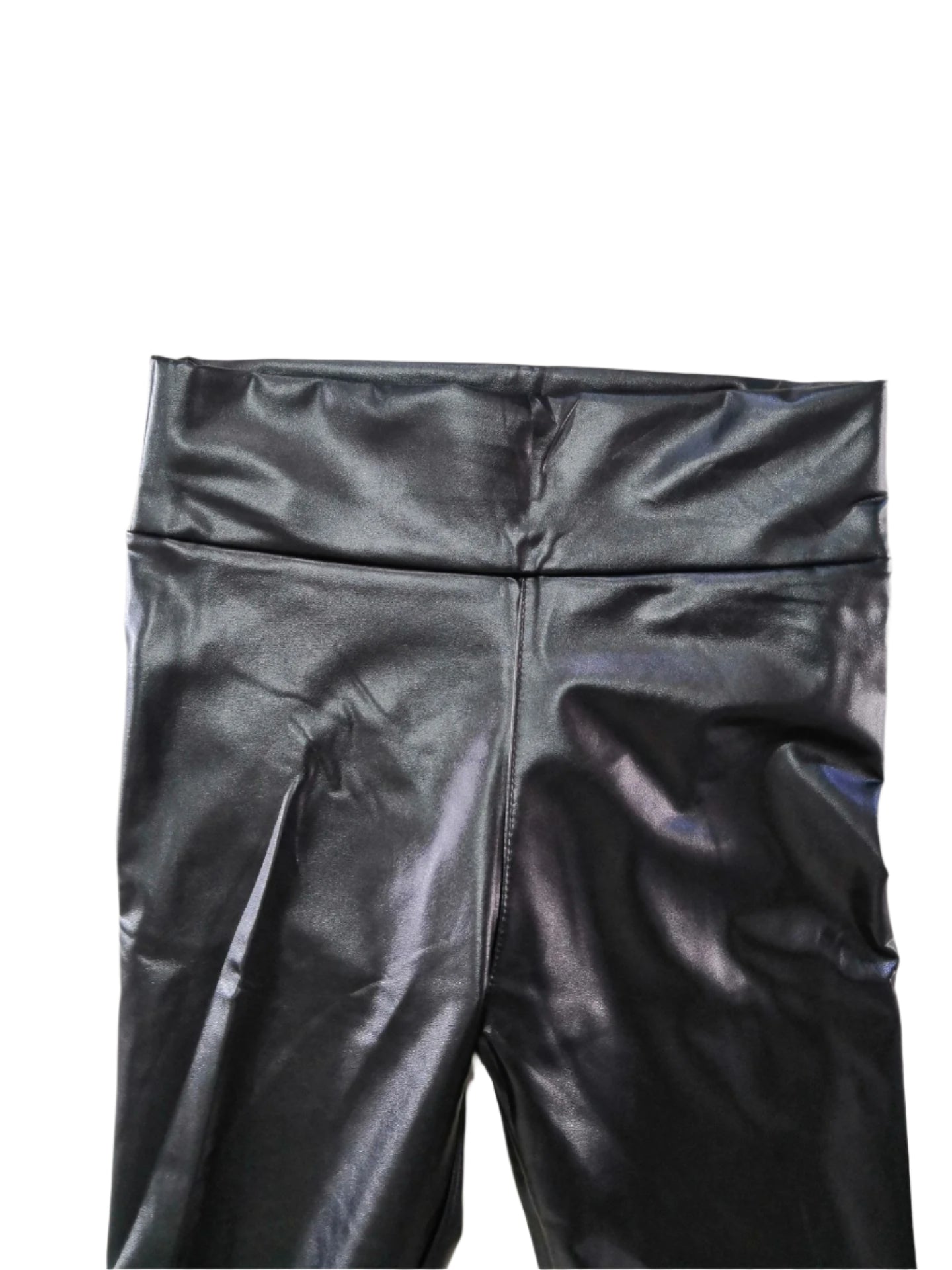 Shiny Faux Leather Leggings