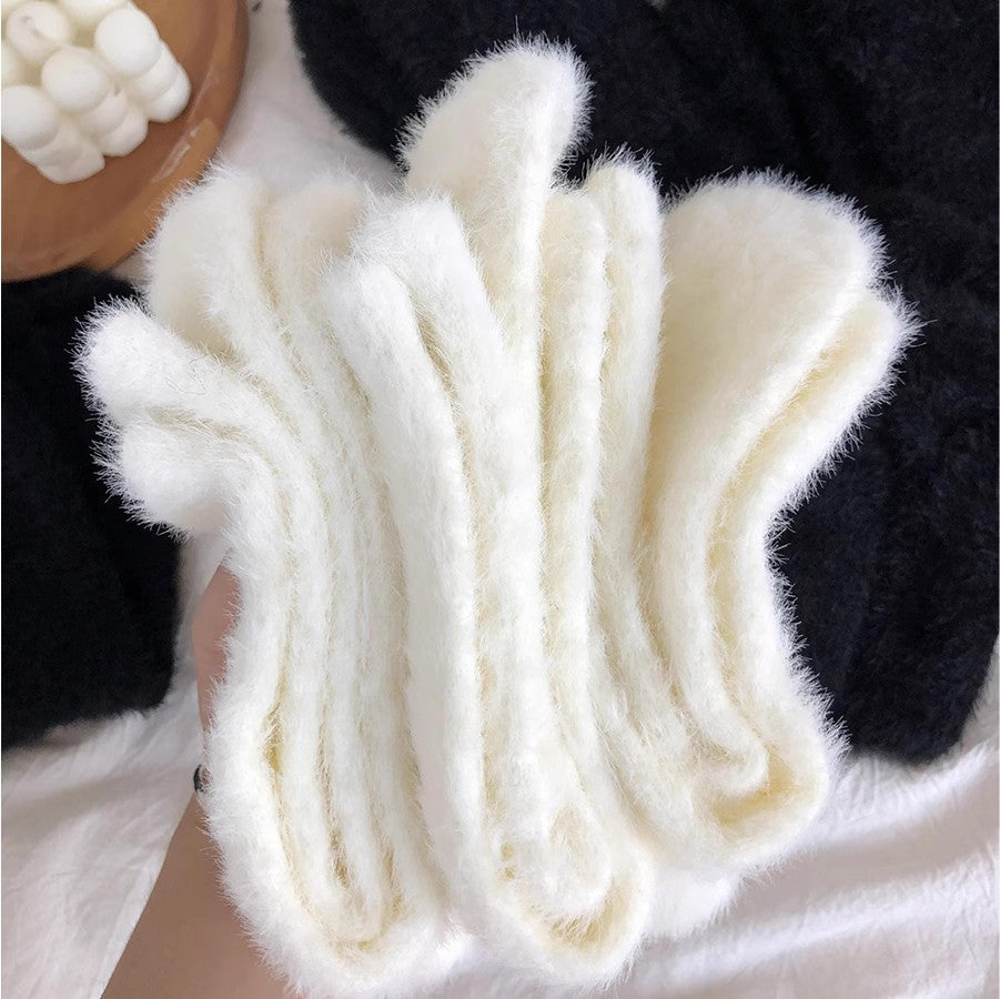 Mink Fur Socks For Women