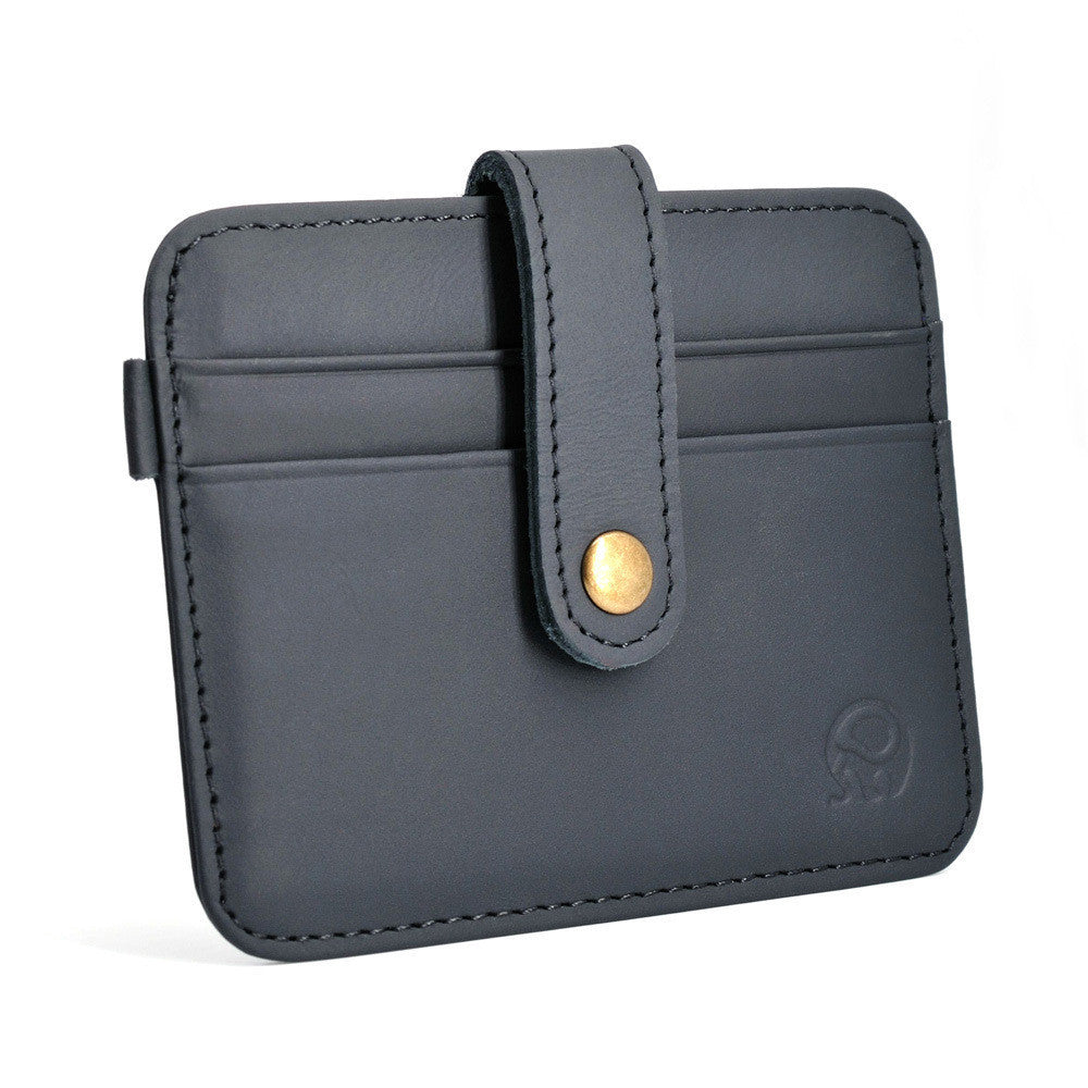 Button Snap Card Wallet