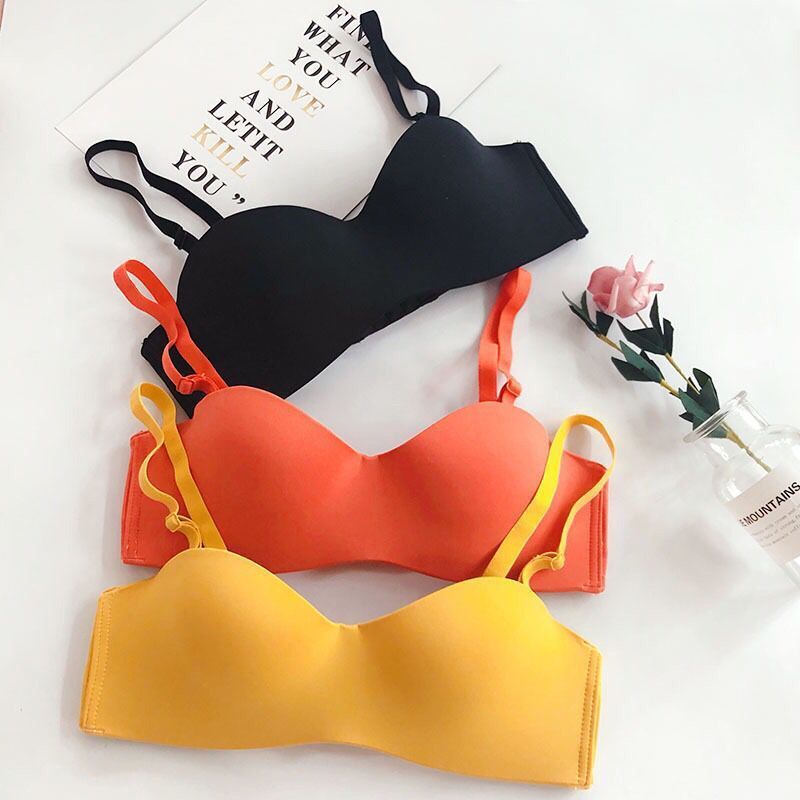 Marshmallow breast tucking bra