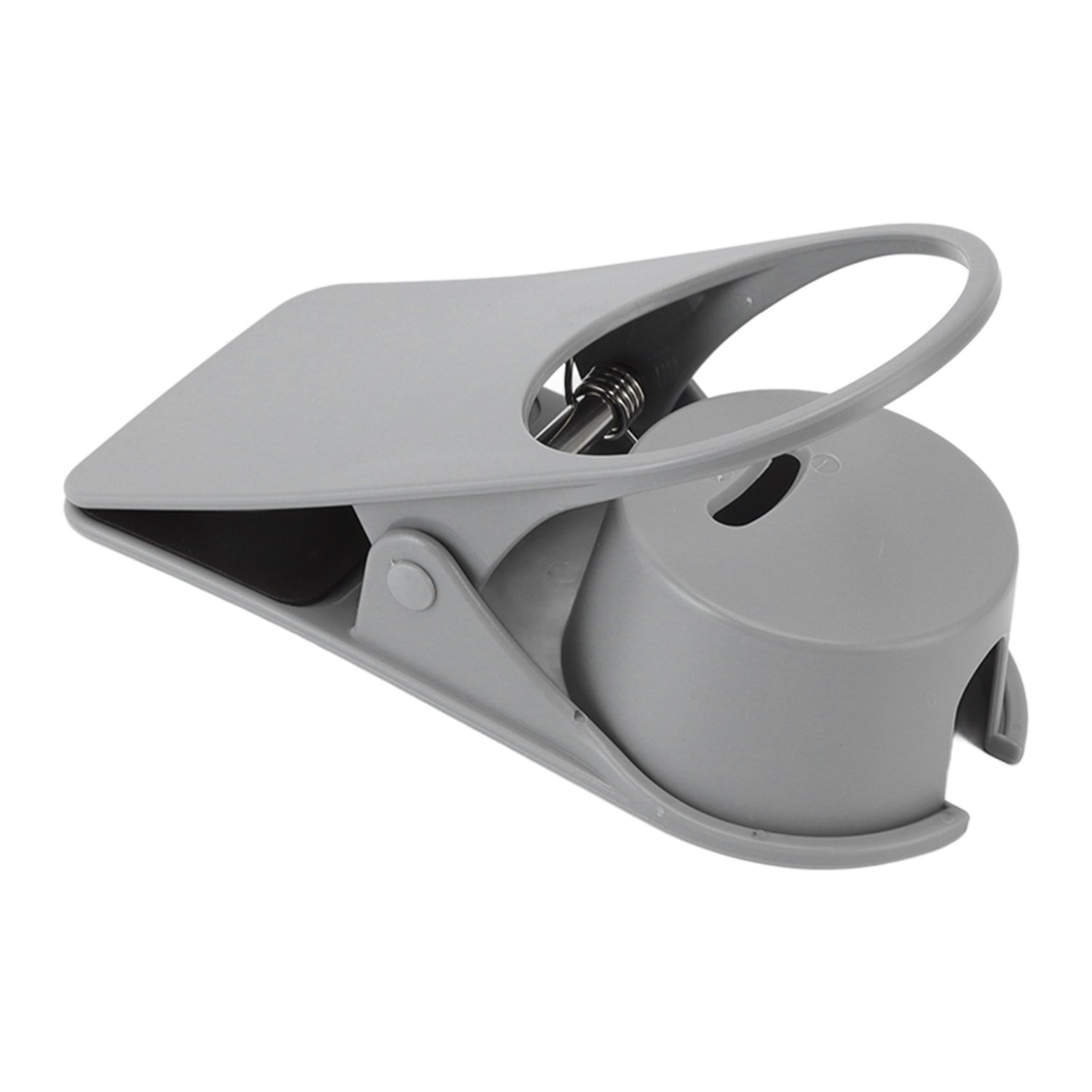 Cup Holder Clip Desk Side Glass Mug Bottle Clamp Stand Plastic for Home Office Storage Grey