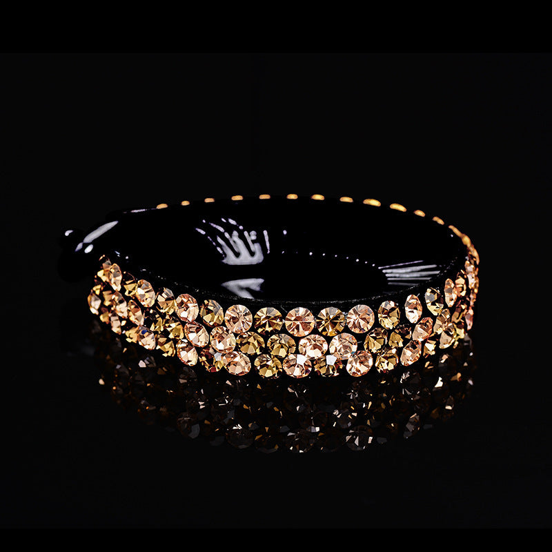 Rhinestone Hair Claw Bun Clip