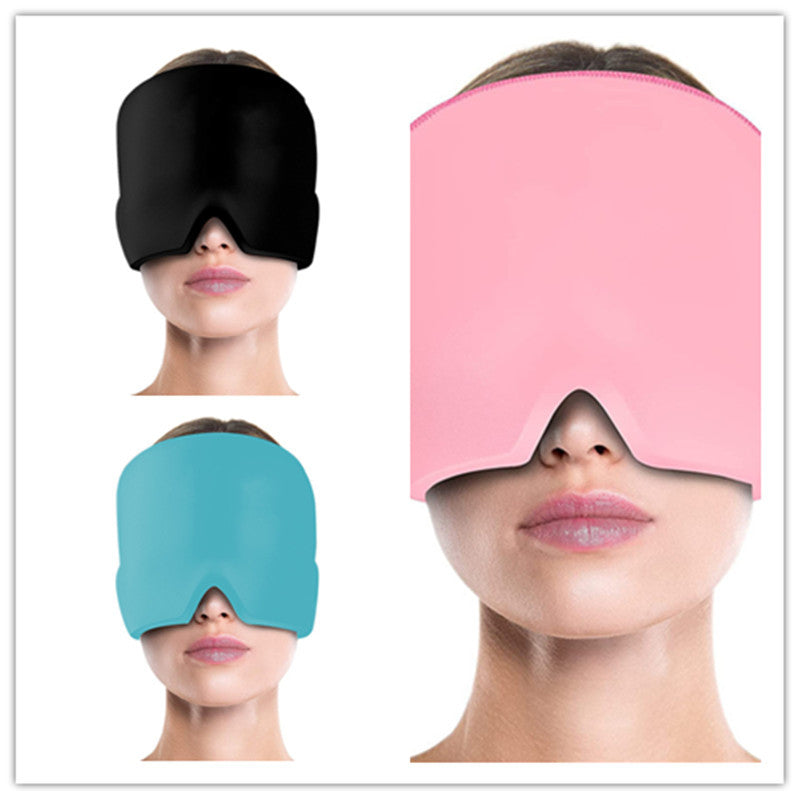 Gel Compress Eye Mask Wrap Headache Relief for Migraines, Stress, and Tension