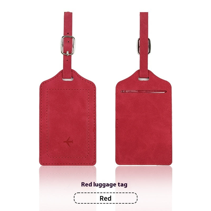 Leather Passport RFID Cover & Luggage Tag Set