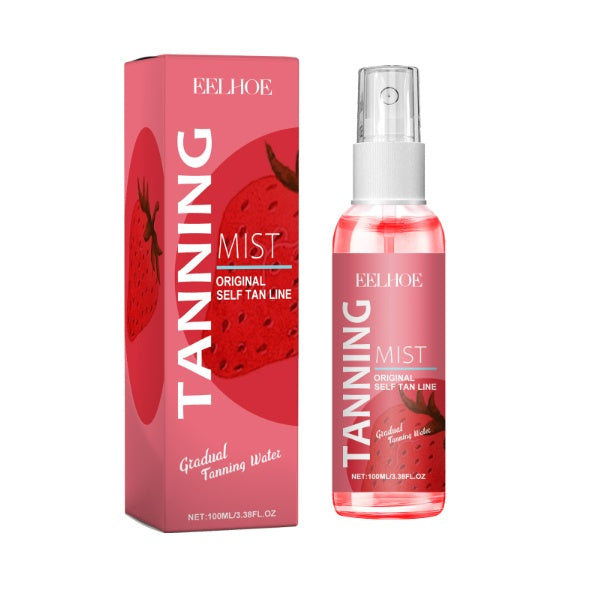 Strawberry Tanning Mist Stay On Sun, Long-lasting, Tanning, Sun-kissed Skin, Gentle And Moisturizing Skincare