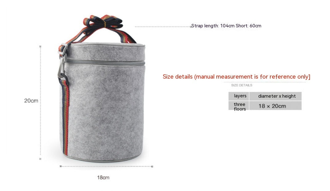 Portable Multi Tier Stainless Steel Lunch Box