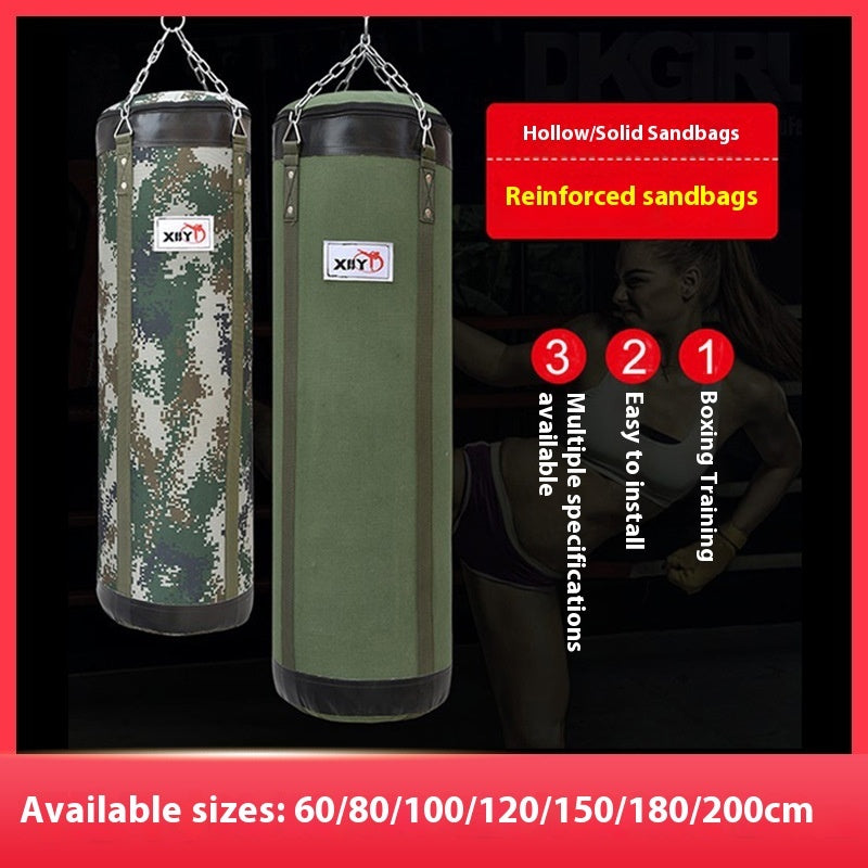 Hanging Boxing Canvas Sandbag Training Equipment