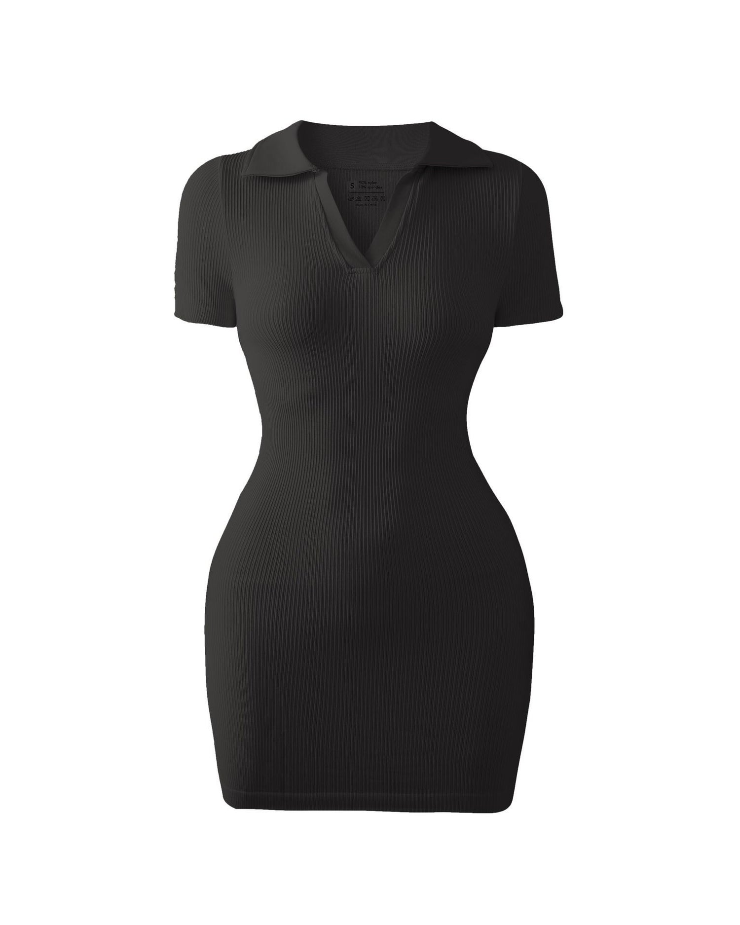 Nylon Thread Sexy Mini Dress Cinched Bodycon Seamless