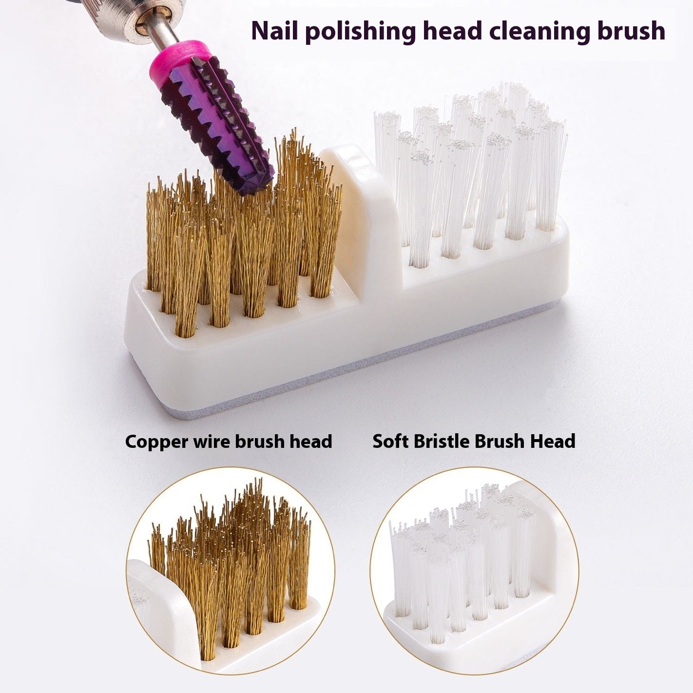 Manicure Grinding Head Cleaning Brush