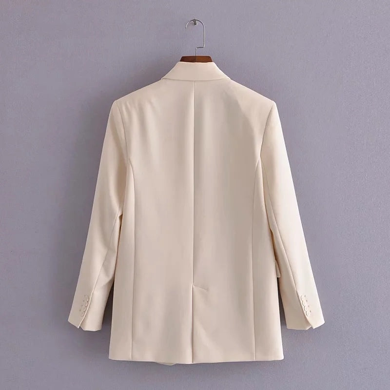 Women's Flap Pocket One Button Blazer