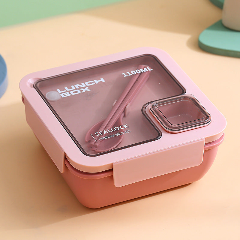 Portable Portable Compartment Microwaveable Heating Simple Light Food Bento Box