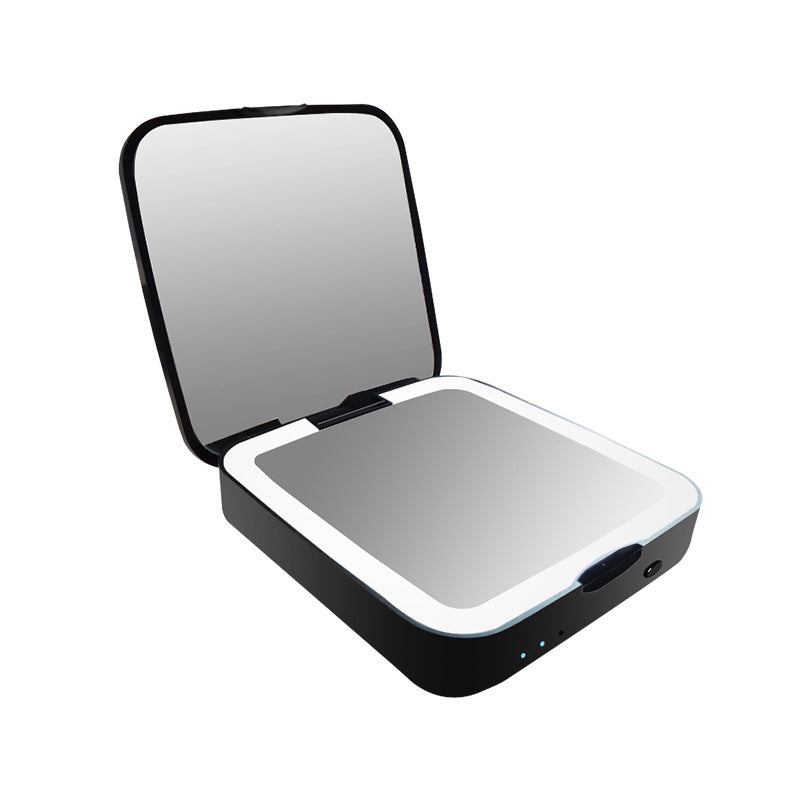 Illuminated Compact Mirror with Magnification