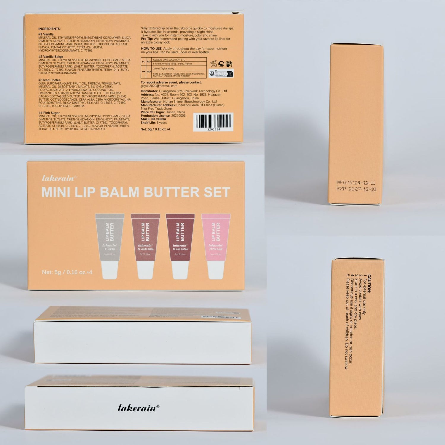 Mini Summer Butter Lip Balm Suit Nourishing Moisturizing Gloss