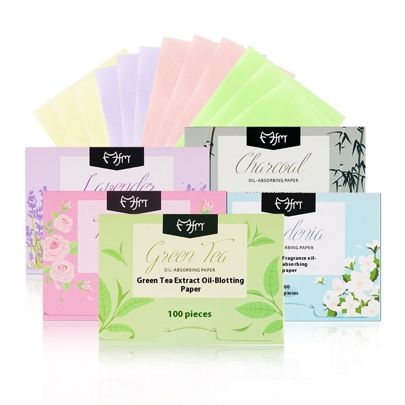Oil-absorbing Sheets Facial Women's Portable Removable Fragrance